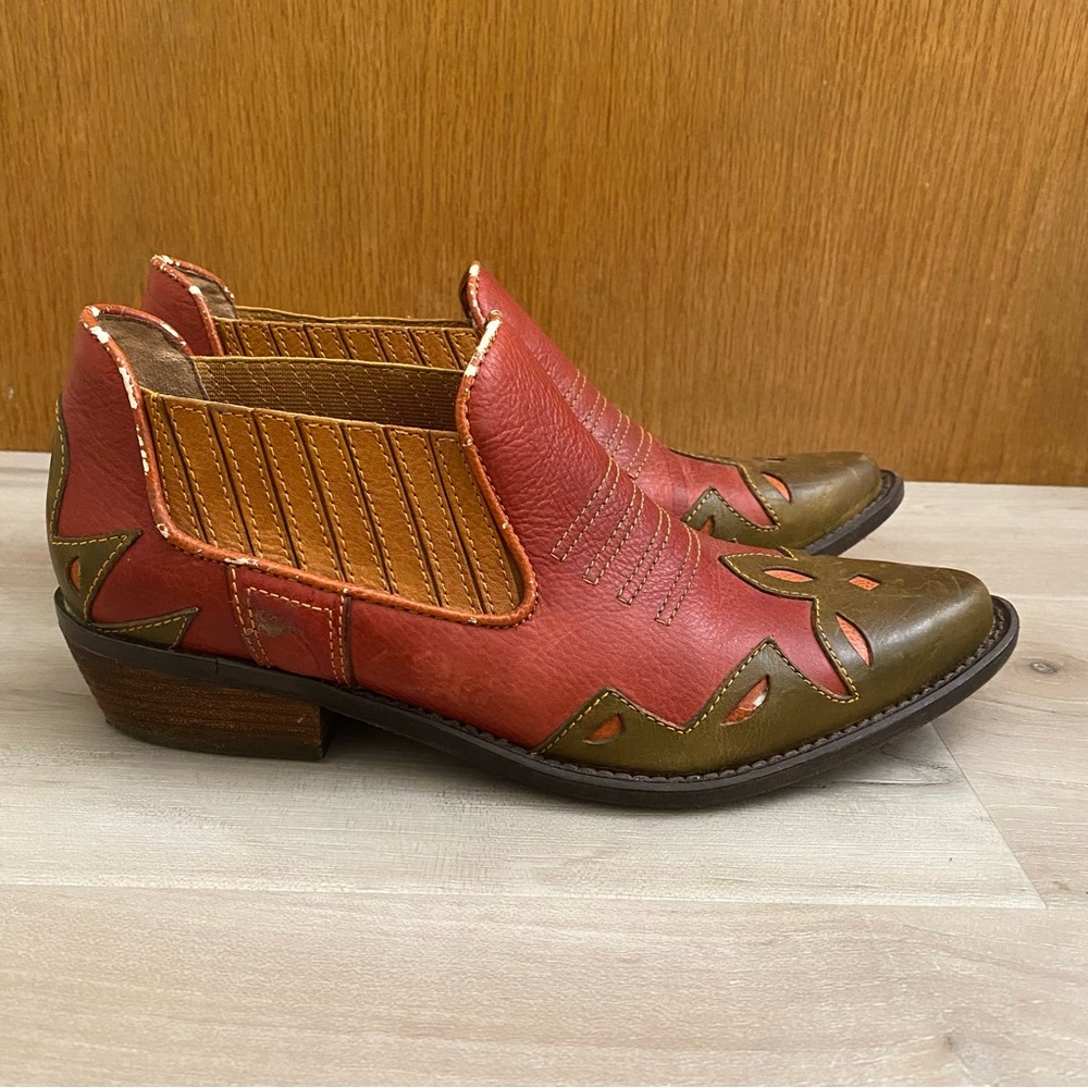 LUCKY BRAND • Good Luck Originals Cowboy Ankle Boots - Size 9.5 - Picture 2 of 16